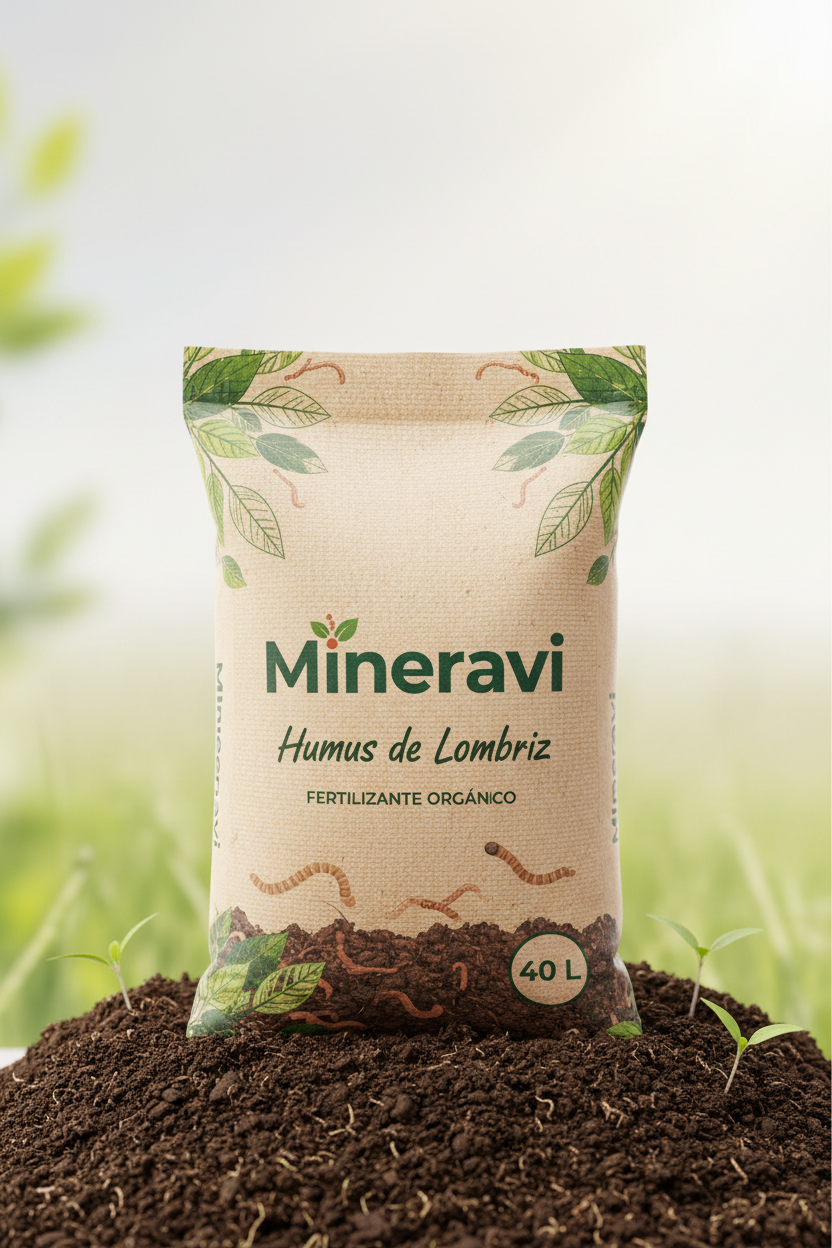 Húmus de minhoca 10 L · adubo orgânico · agricultura biológica