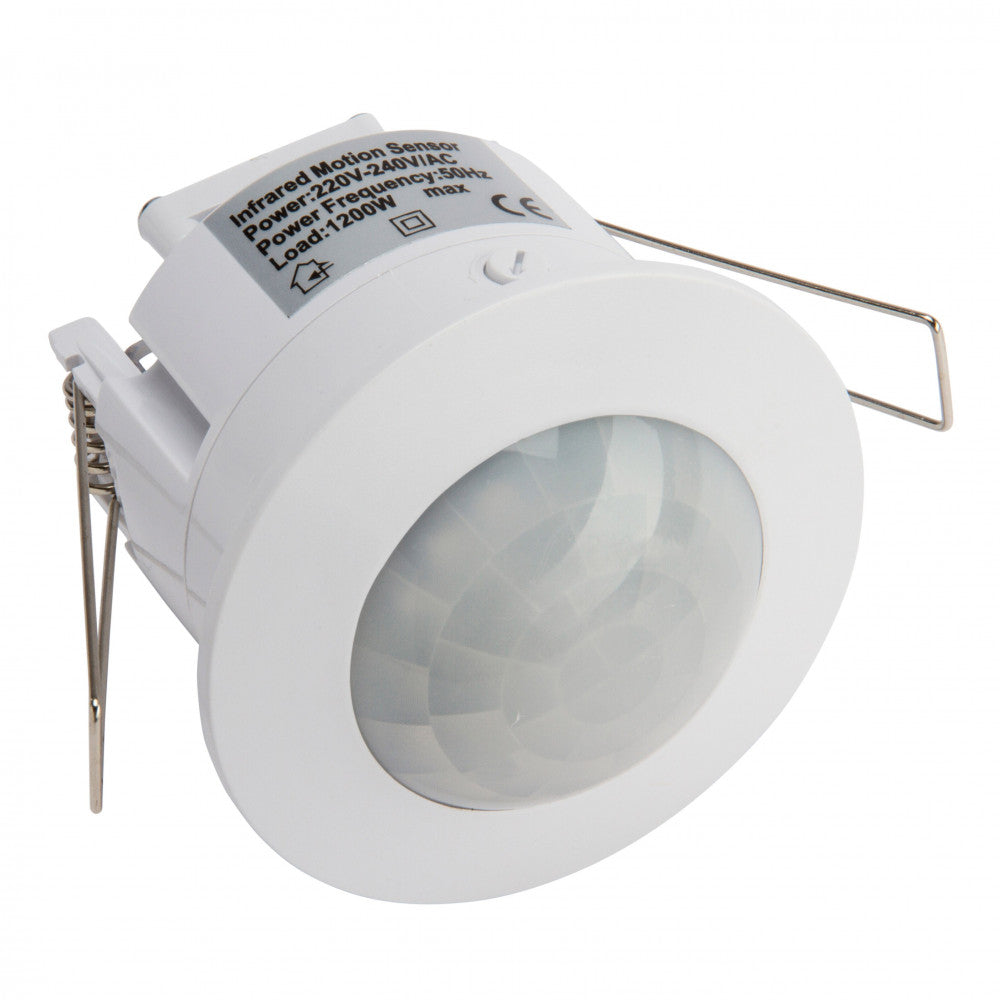 Sensor PIR Movimiento Empotrar 360º ►1200/300W — Vetonek