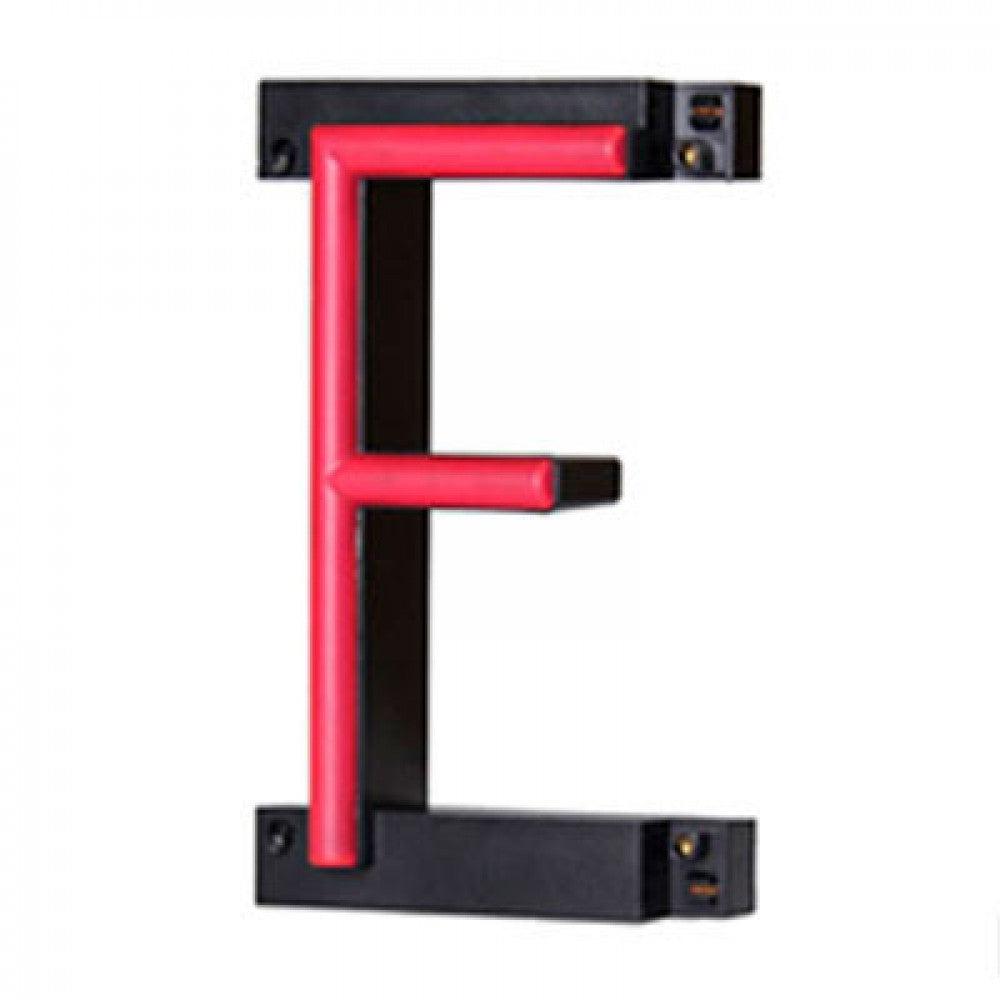 Letra LED Neon F Ancho 84mm Alto 161mm Fondo 38mm — Vetonek