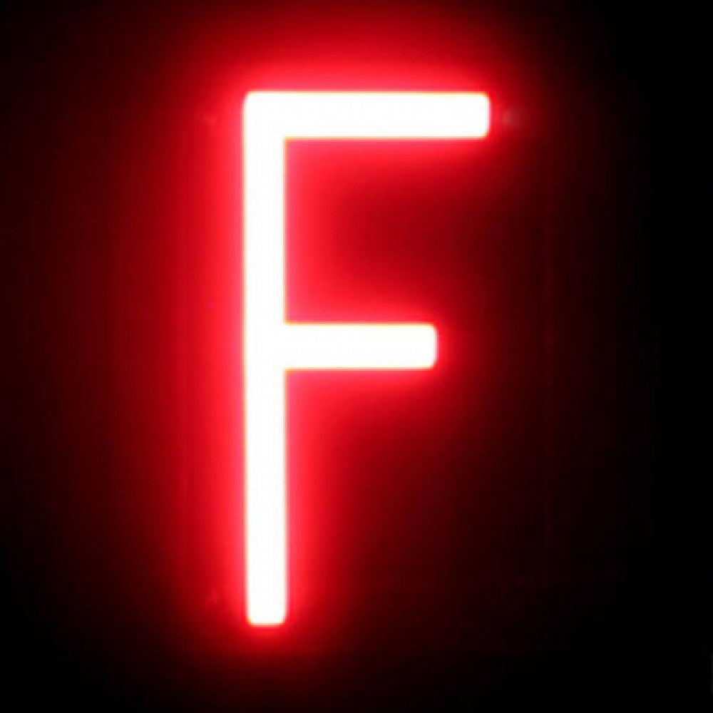 Letra LED Neon F Ancho 84mm Alto 161mm Fondo 38mm — Vetonek (2)