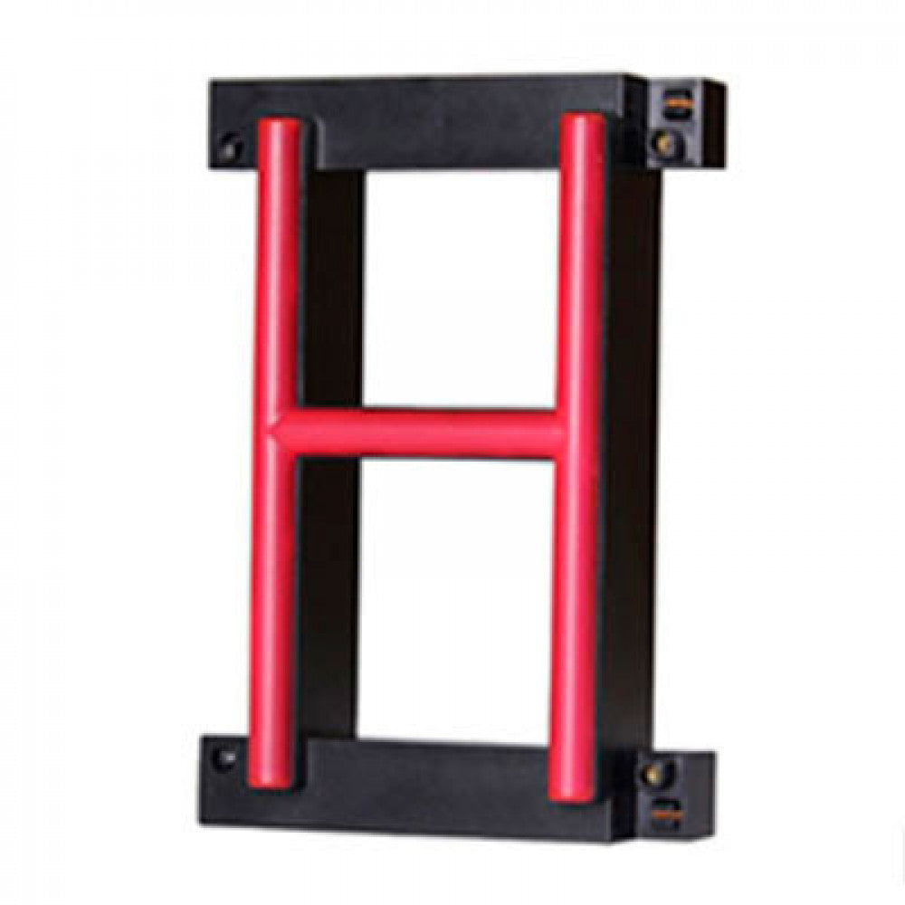 Letra LED Neon H Ancho 97mm Alto 161mm Fondo 38mm — Vetonek