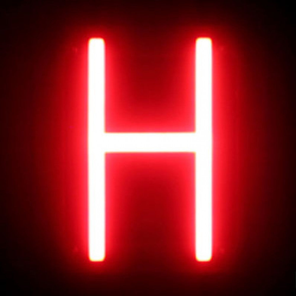 Letra LED Neon H Ancho 97mm Alto 161mm Fondo 38mm — Vetonek (2)