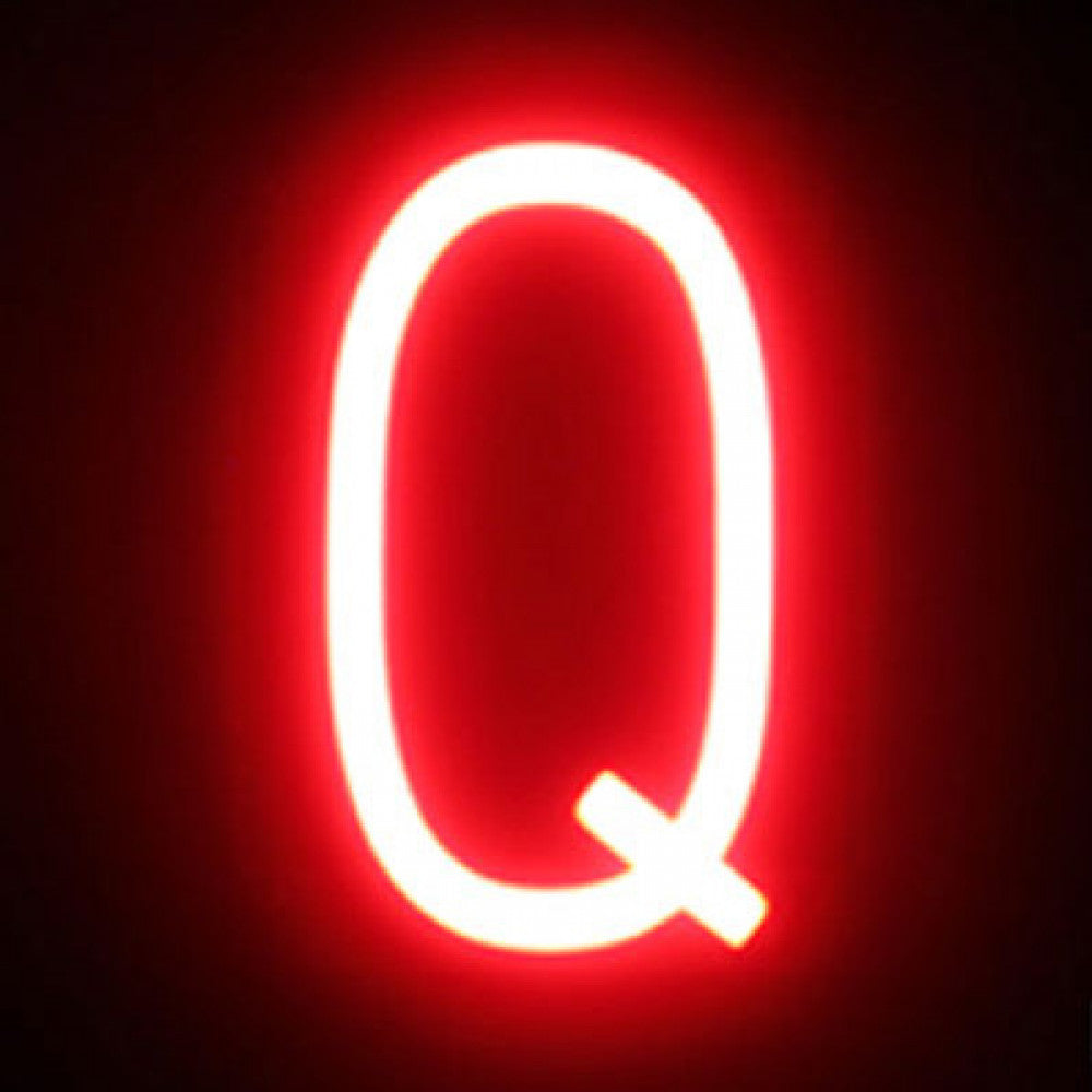 Letra LED Neon Q Ancho 100mm Alto 161mm Fondo 38mm — Vetonek (2)