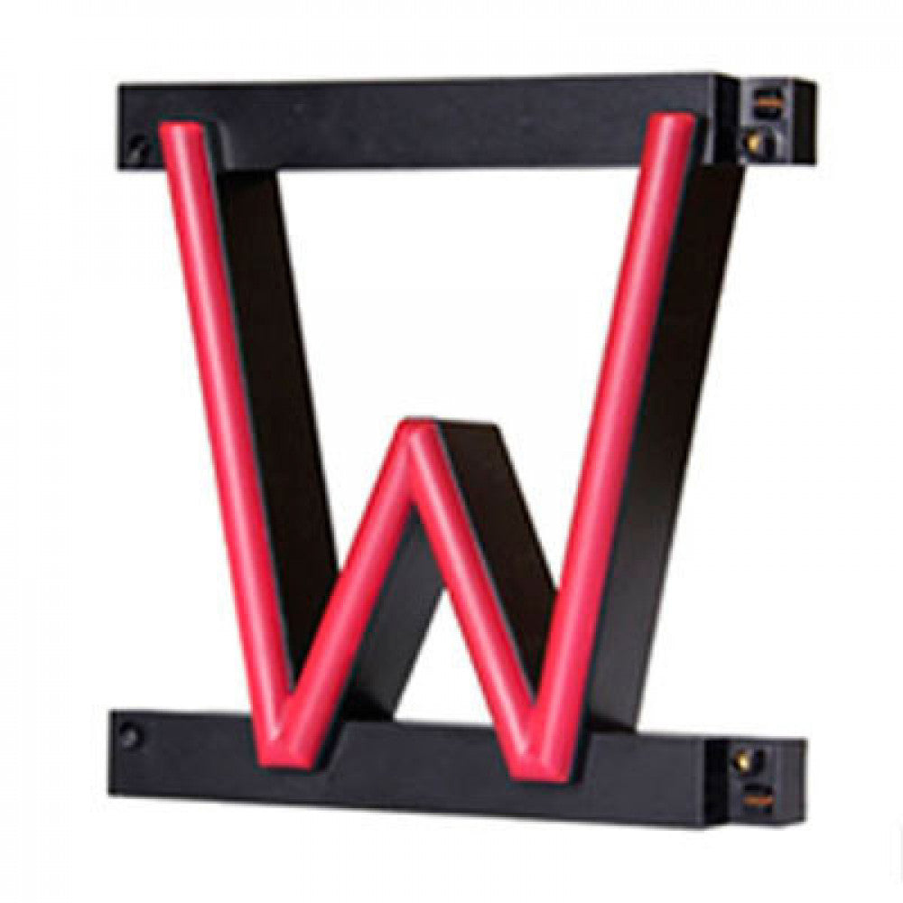 Letra LED Neon W Ancho 146mm Alto 161mm Fondo 38mm — Vetonek
