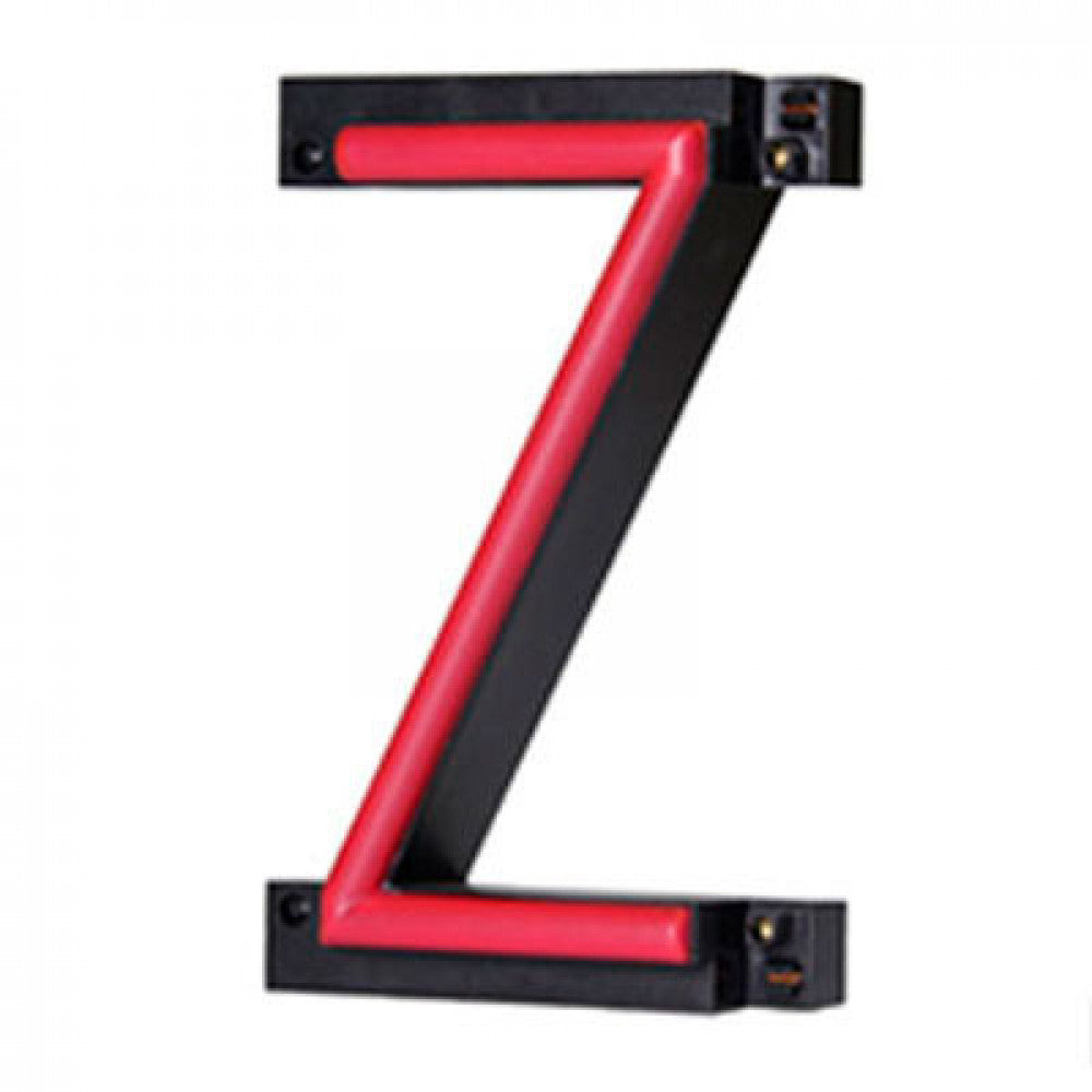 Letra LED Neon Z Ancho 87mm Alto 161mm Fondo 38mm — Vetonek