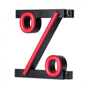 Signo LED Neon % Ancho 128mm Alto 161mm Fondo 38mm — Vetonek