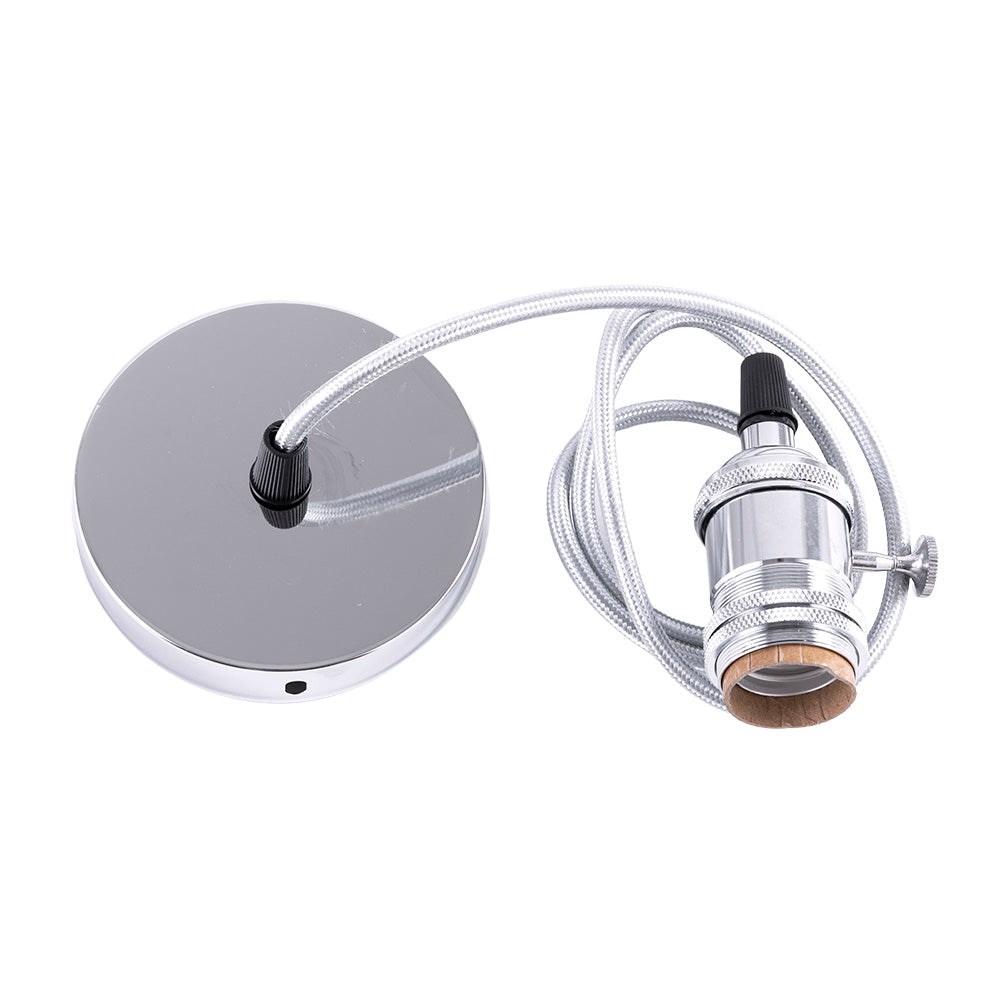 Pendel E27 Cable 1000mm 0,75mm Tela - Rosetón SC-MPL003 — Vetonek