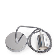 Pendel E27 Cable 1000 X 0,75mm Tela - Rosetón — Vetonek