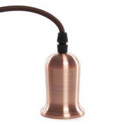 Pendel E27 Cable 1000mm 0,75mm Tela - Rosetón — Vetonek
