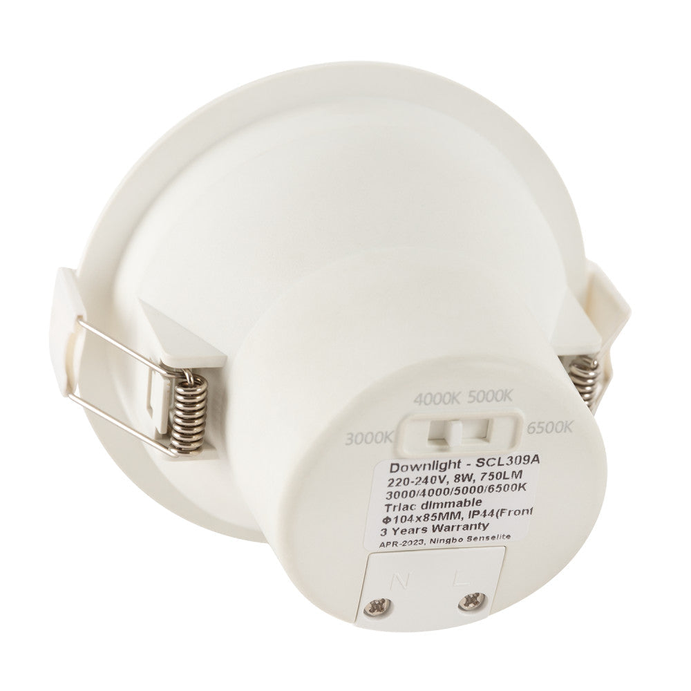 Foco Downlight LED Empotrable 8W 750Lm CCT 3000-6500ºK (Tonalidad Luz Regulable) 60º IP44 — Vetonek (2)