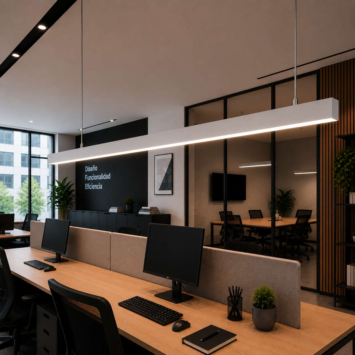 Luminaria Lineal Enlazable LED CCT (Tonalidad Luz Regulable) Driver Lifud Superficie/ Suspendida — Vetonek