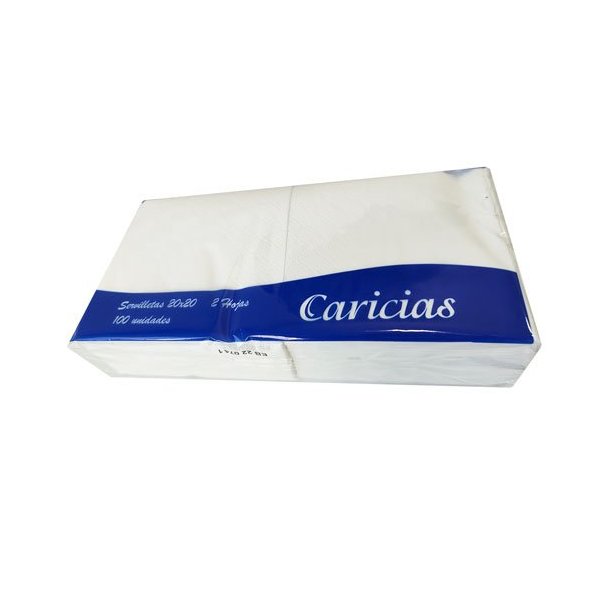 Servilletas Caricias tipo cocktail 10x10 cm - Pack 6000 uds Vetonek