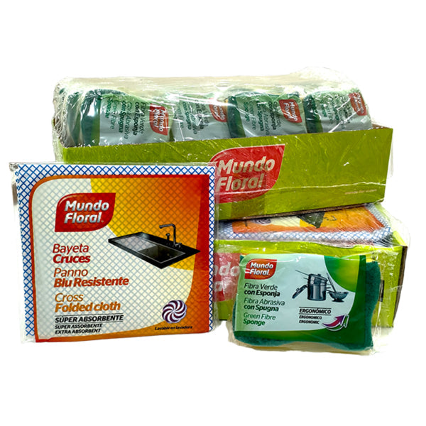 Kit de Limpieza para Apartamentos Turísticos - 28 Bayetas y Estropajos Vetonek