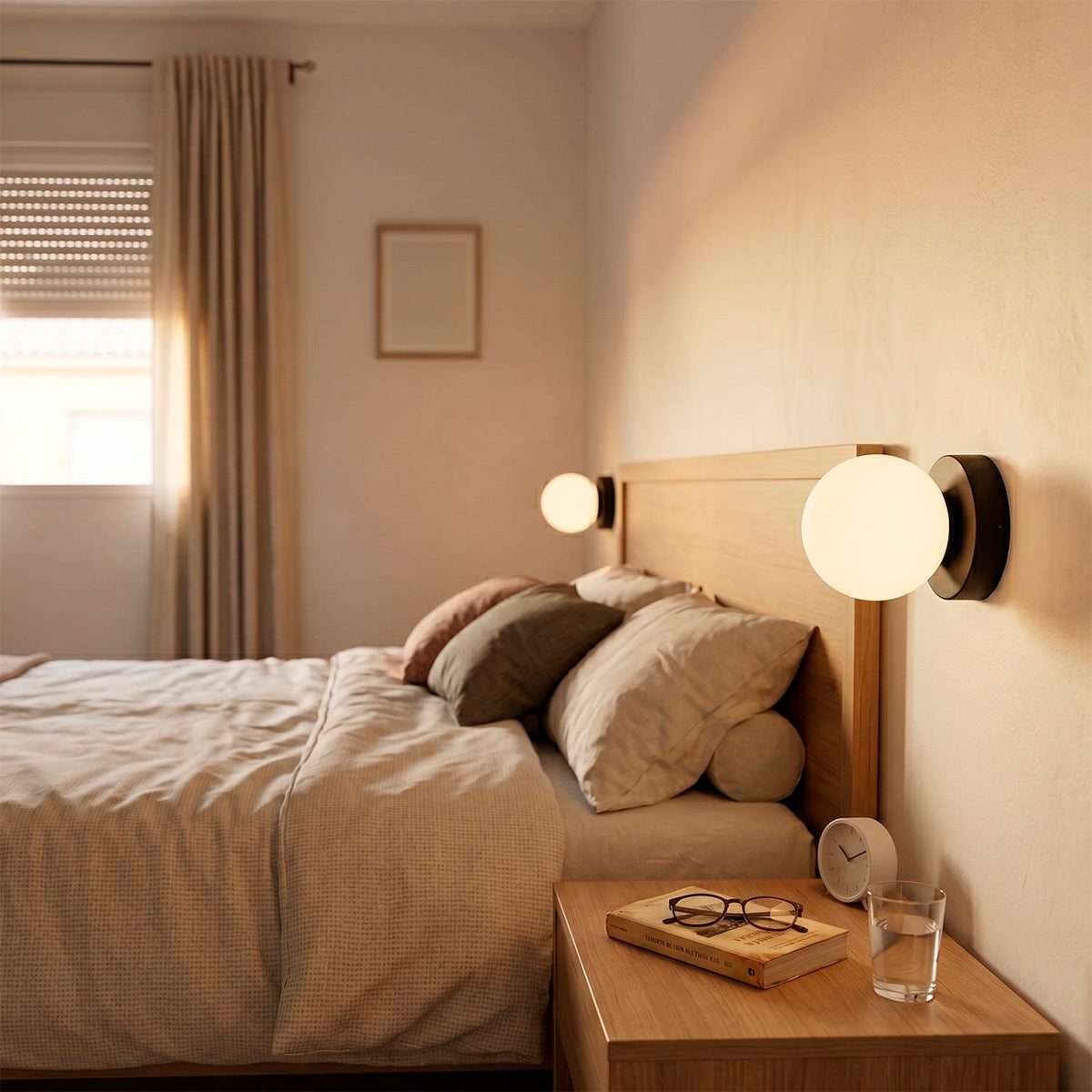Aplique de pared bola cristal "Alba" — Vetonek
