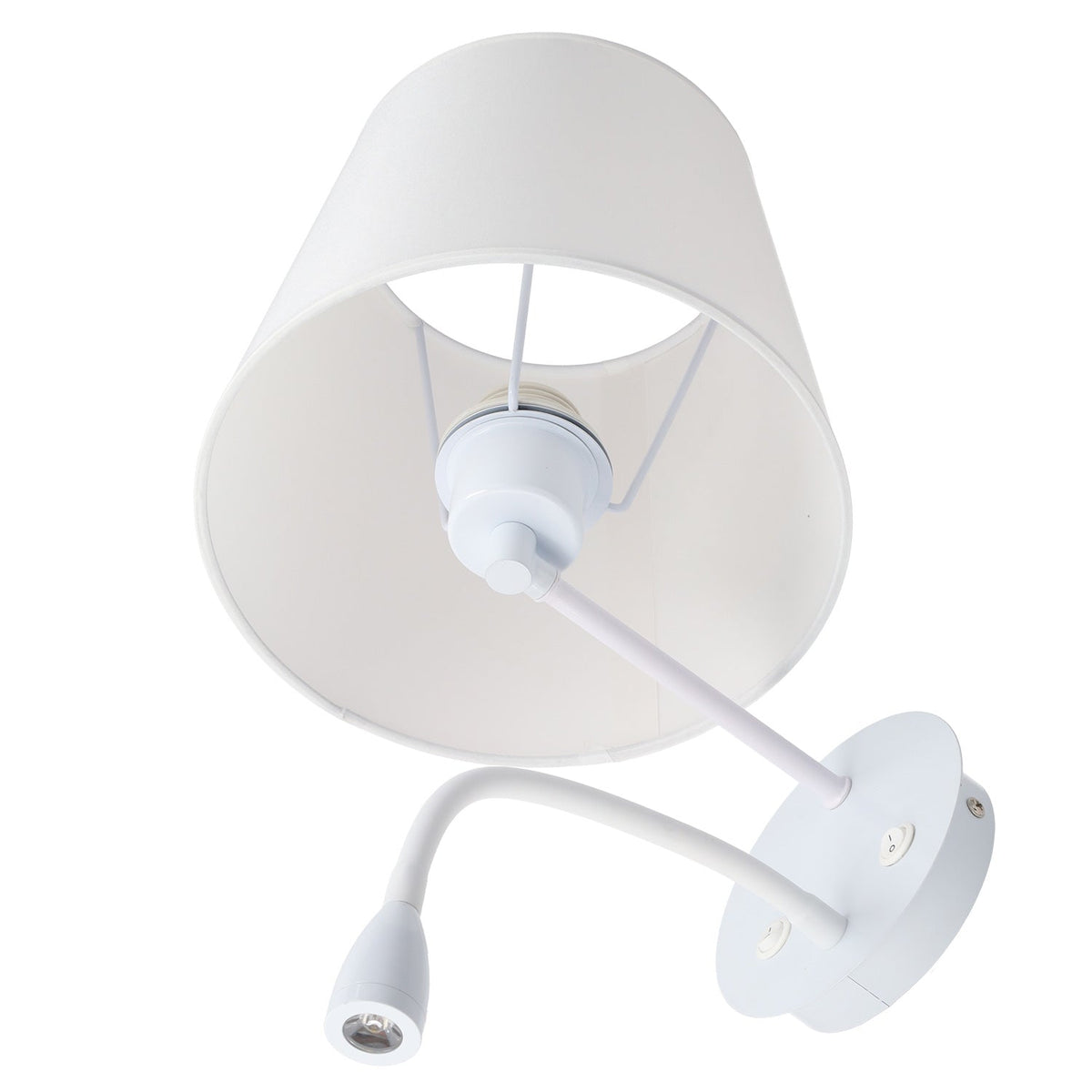 Aplique de pared "Lumina" E27 con foco LED de lectura 3W — Vetonek (4)