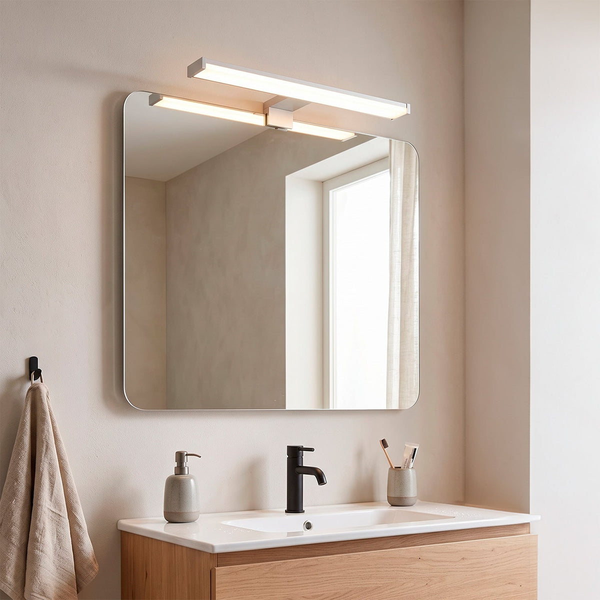 Aplique de Espejo LED 7W CCT (3000-4000-6000K) Cromado — Vetonek (8)