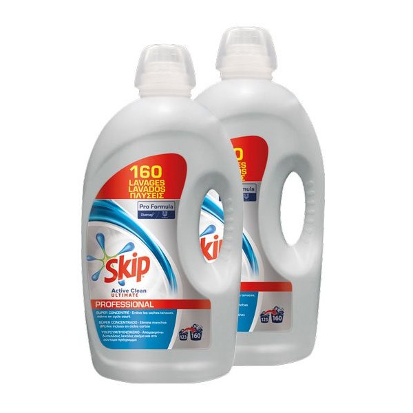 Skip detergente profesional Active Clean Ultimate - 160 lavados Vetonek