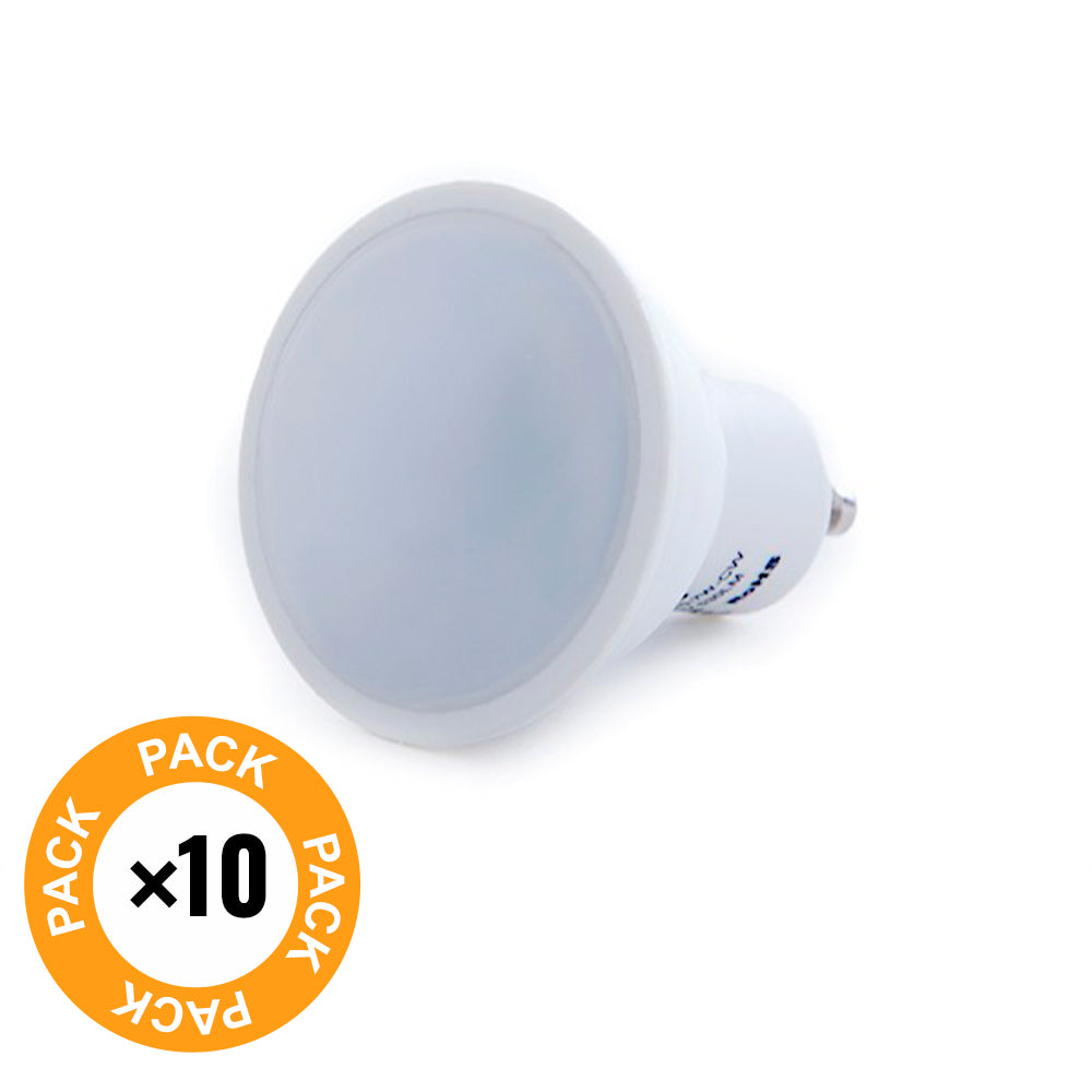 Pack 10 Bombillas LED GU10 7W 520Lm 6000ºK 10 — Vetonek (2)