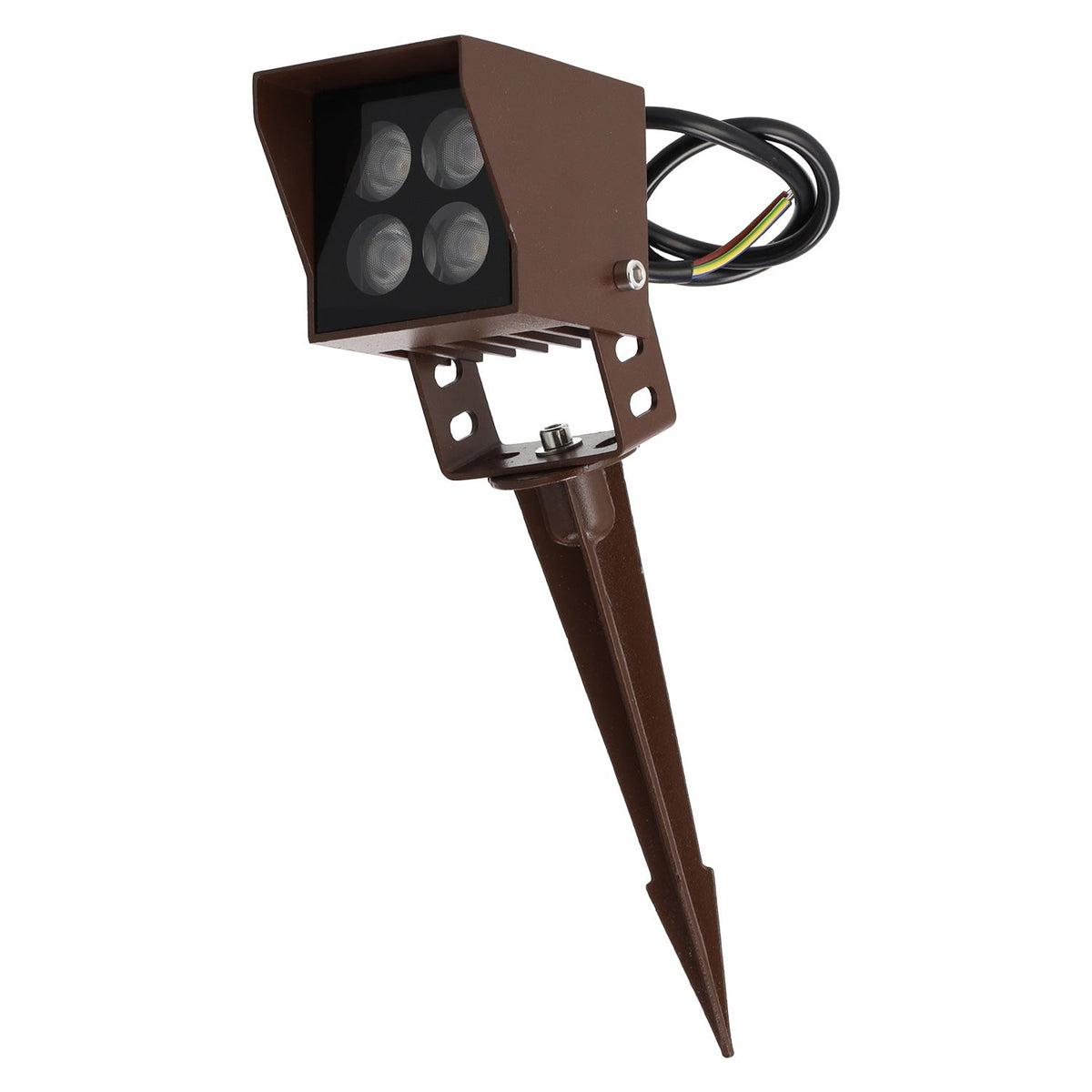 Foco Led con Pincho Jardín IP65 2700ºK Acabado Marrón — Vetonek (5)