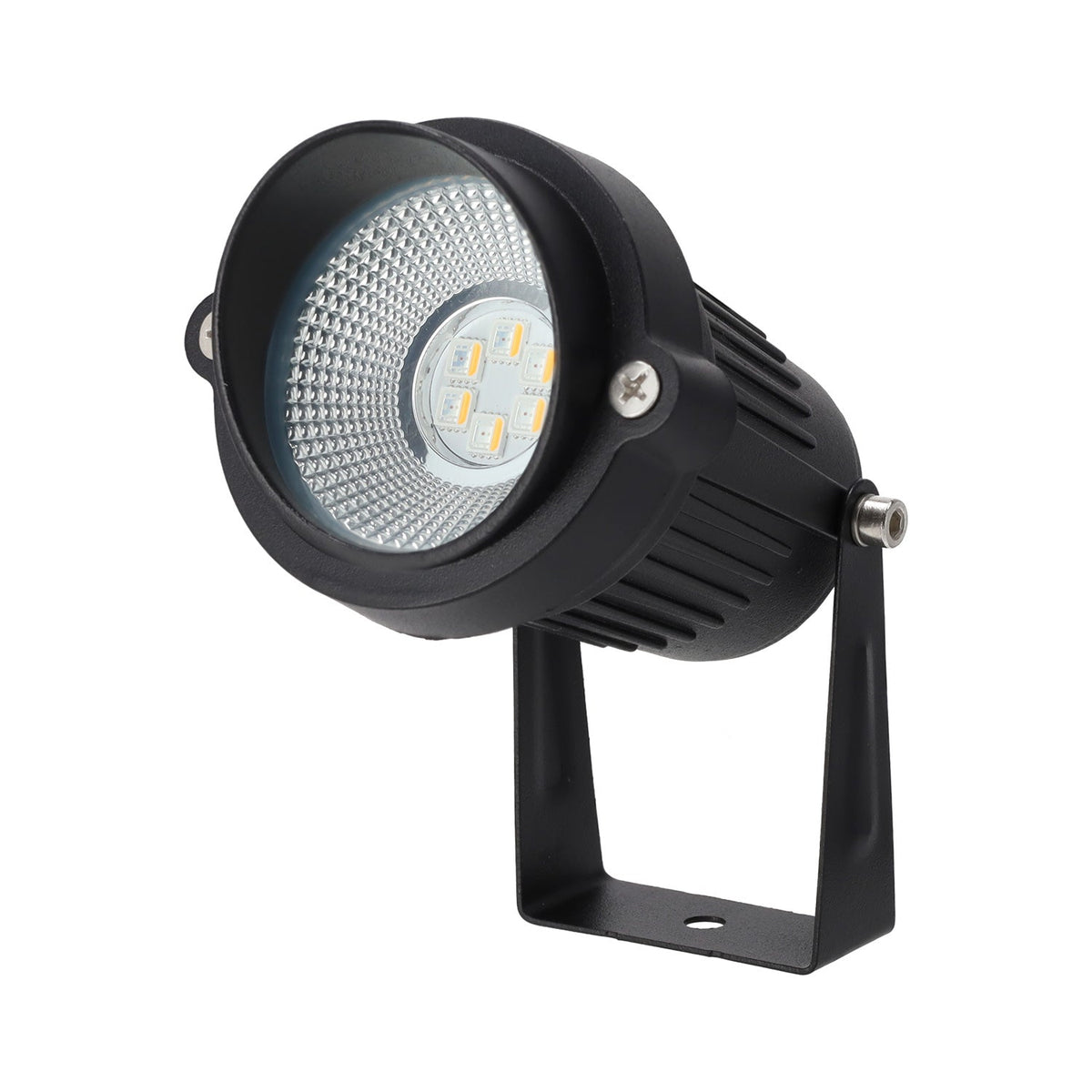 Foco Led con Pincho Jardín 5W 60º IP65 RGBW Acabado Negro con Mando a Distancia — Vetonek (2)