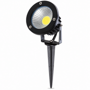 Foco LED COB Jardines 18W 1620Lm 2700ºK Pincho Acabado Negro — Vetonek