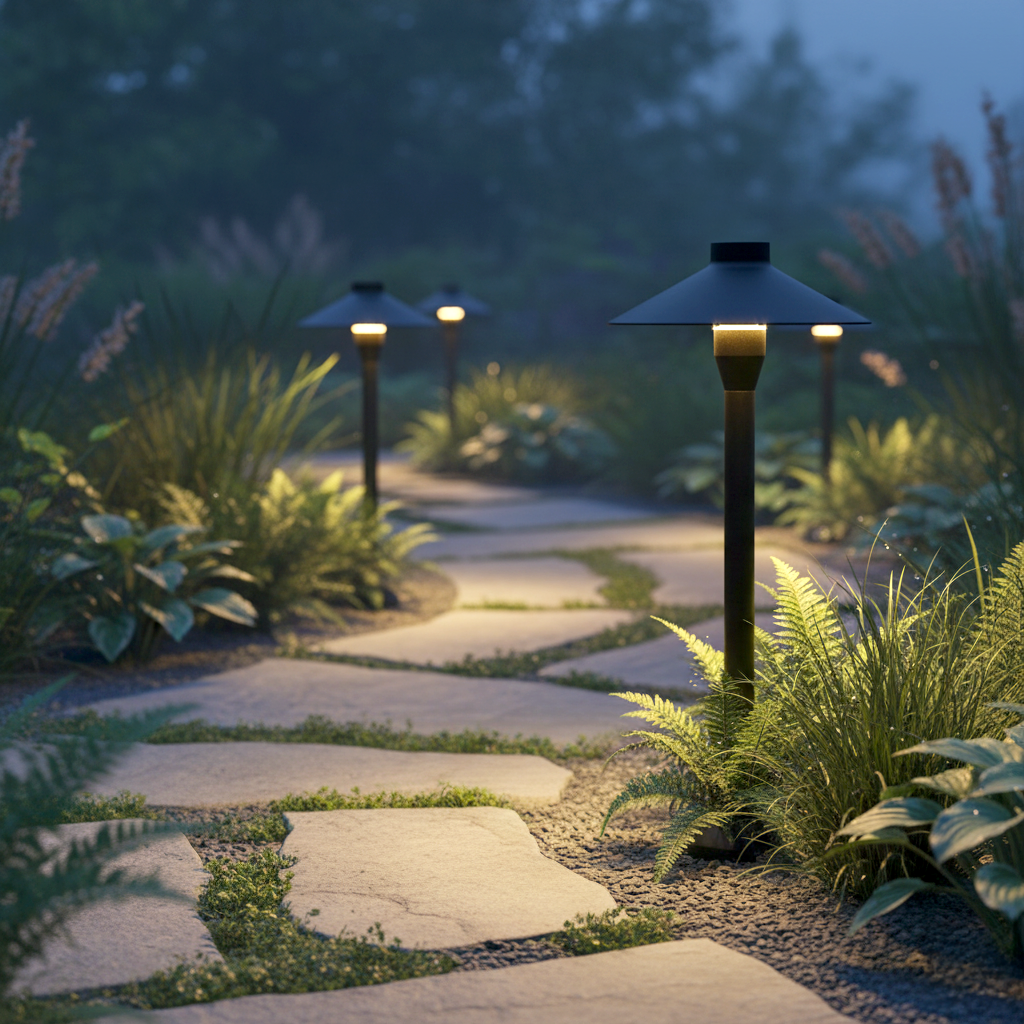 Baliza LED Exterior "Oldenburg" 54cm 7W 220VAC 3000ºK Negro — Vetonek (4)