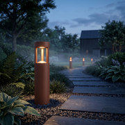 Baliza LED Exterior "Al Marj" 60cm 10W 220VAC 3000ºK Marron Oxido — Vetonek (5)