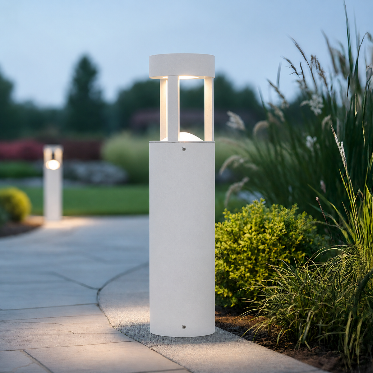 Baliza LED Exterior "Al Marj" 60cm 10W 220VAC 3000ºK Blanco — Vetonek