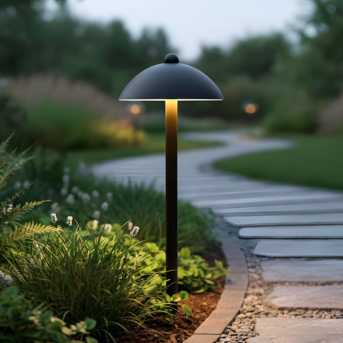 Baliza LED Exterior "Sarh" 70cm 7W 220VAC 3000ºK Negro — Vetonek