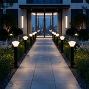 Baliza LED Exterior "Digos" 100cm 5W 220VAC 3000ºK Negro — Vetonek (4)