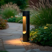 Baliza LED Exterior "Corona" 40cm 10W 220VAC 3000ºK Negro — Vetonek