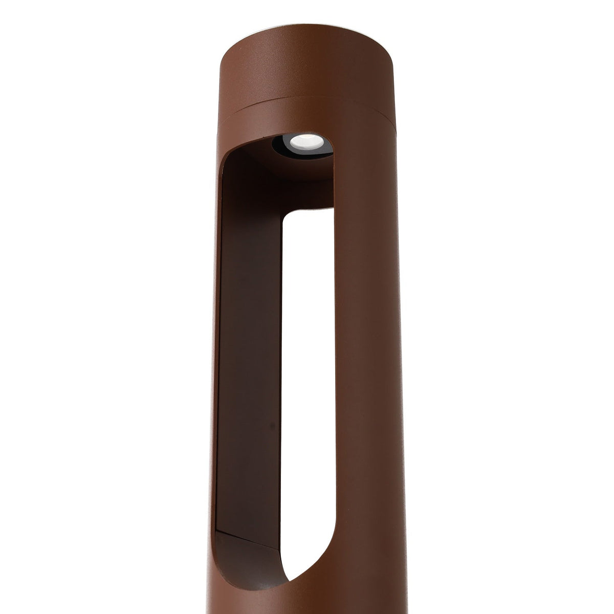 Baliza LED Exterior "Corona" 40cm 10W 220VAC 3000ºK Marron Oxido — Vetonek (4)