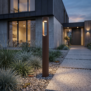 Baliza LED Exterior "Fredericksburg" 90cm 10W 220VAC 3000ºK Marron Oxido — Vetonek (5)