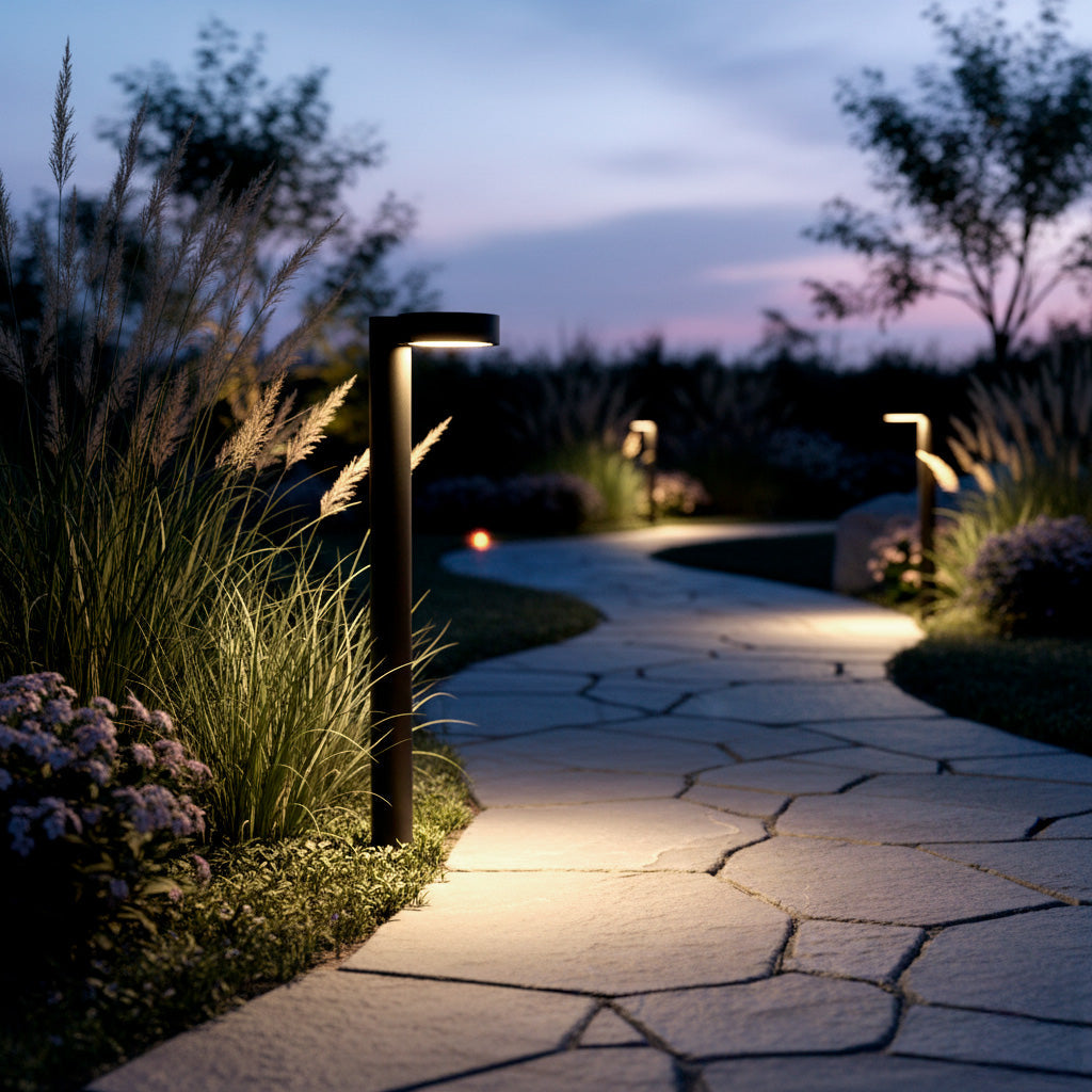 Baliza LED Exterior "Fenglu" 60cm 10W 220VAC 3000ºK Negro — Vetonek (5)