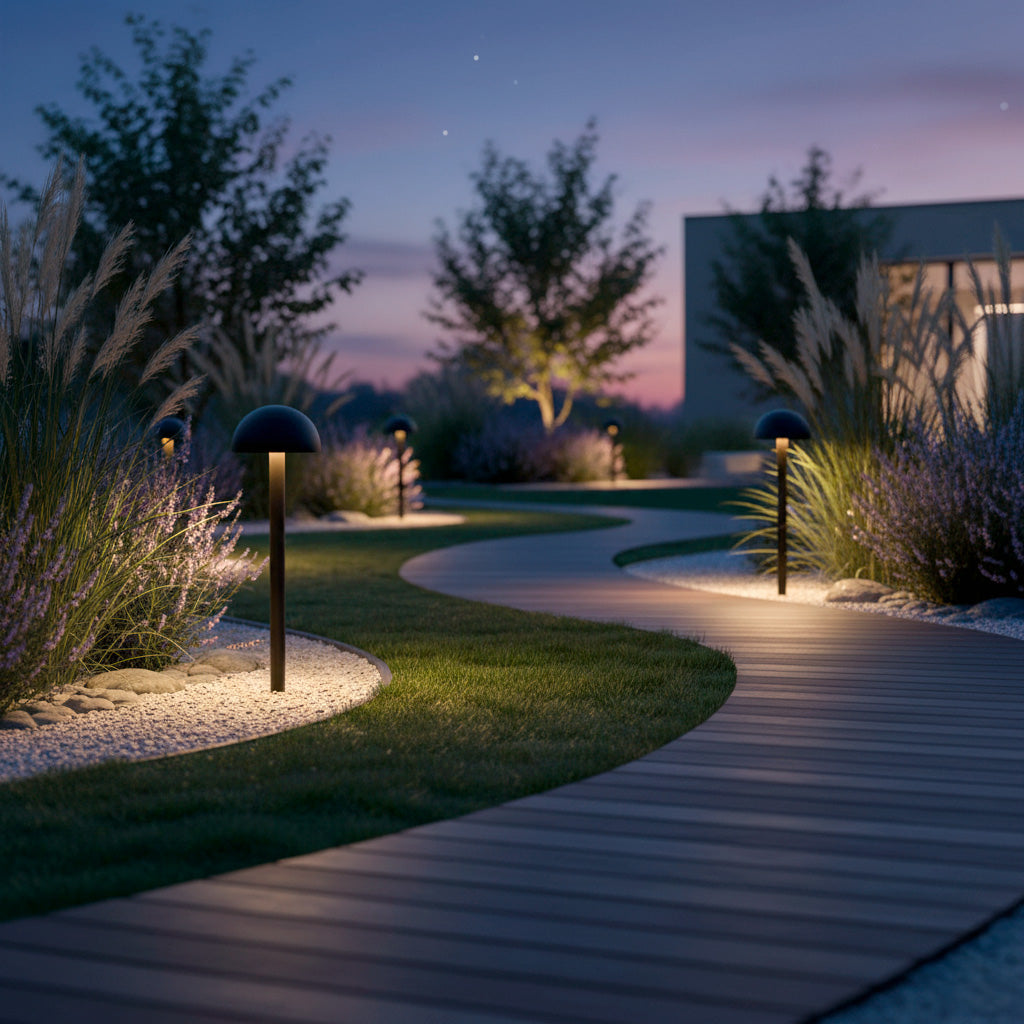 Baliza LED Exterior "Ocala" 60cm 12W 220VAC 3000ºK Negro — Vetonek (5)