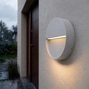 Aplique LED para Exterior 7W IP54 Circular 2700ºK Gris — Vetonek