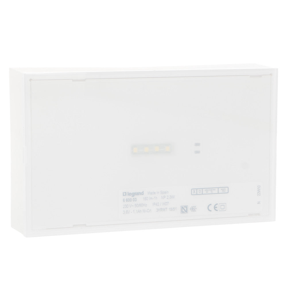 LEGRAND-Luminaria de Emergencia Ura Next - 160 Lúmenes - 1H - No Permanente — Vetonek