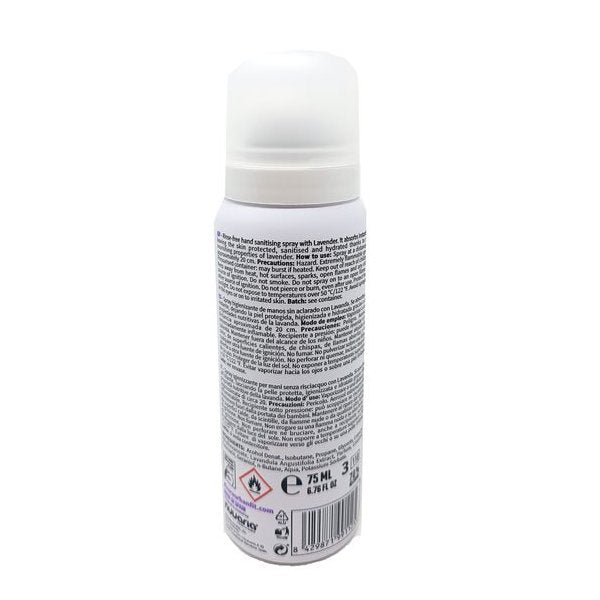 Spray higienizante de manos 70% alcohol con fragancia de lavanda - 12x75ml Vetonek