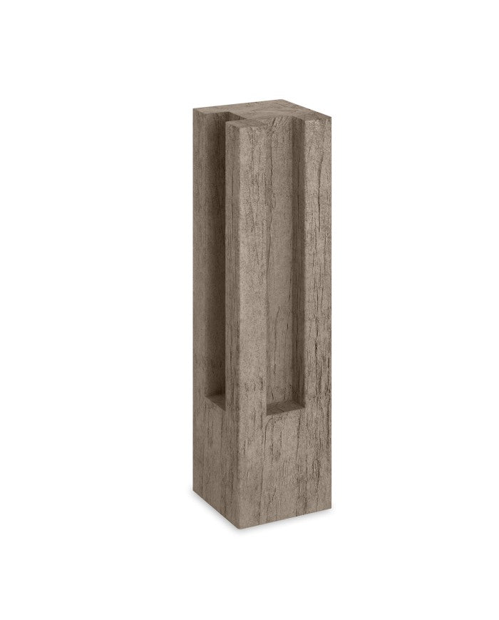 Poste Madroño de hormigón, soporte vertical para traviesas de jardín - Vetonek
