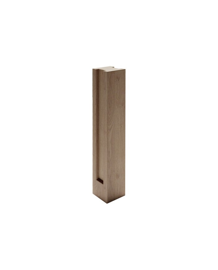 Poste Madroño de hormigón, soporte vertical para traviesas de jardín - Vetonek