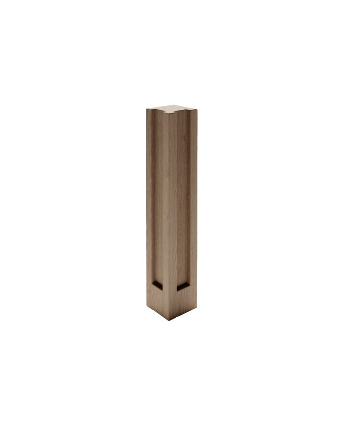 Poste Madroño de hormigón, soporte vertical para traviesas de jardín - Vetonek