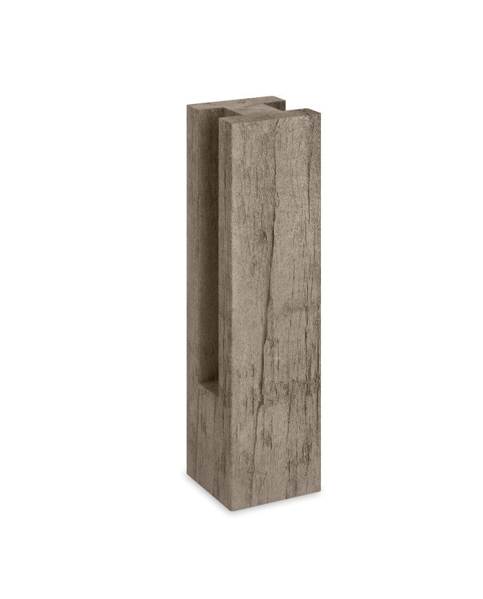 Poste Madroño de hormigón, soporte vertical para traviesas de jardín - Vetonek