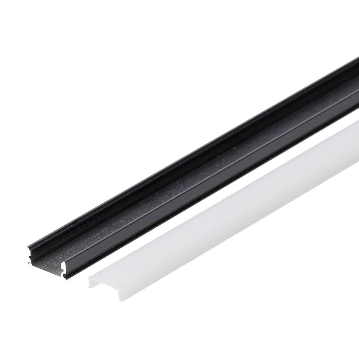 Perfíl Aluminio Negro para Tira LED - Difusor Opal — Vetonek (3)