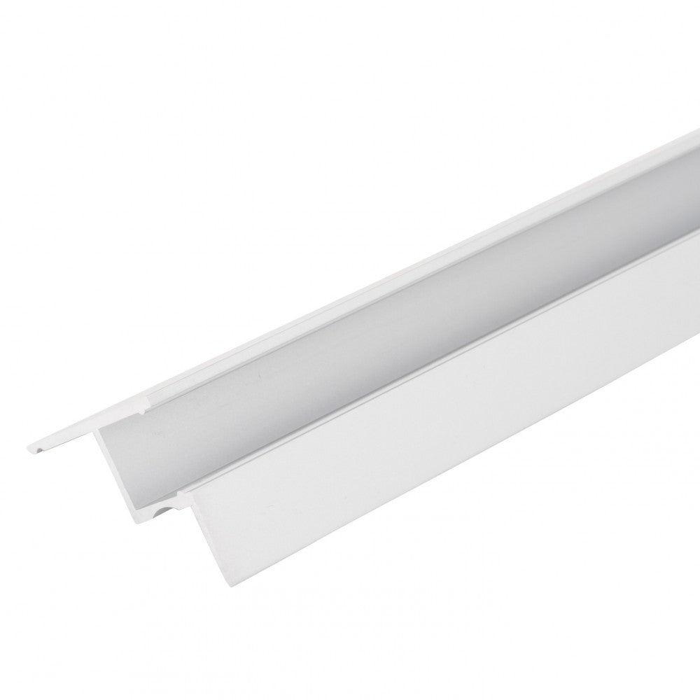 Perfíl Aluminio para Tira LED Instalación Techos Difusor Opal x 1M — Vetonek (4)
