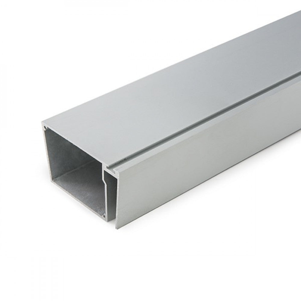 Perfíl Aluminio para Tira LED Estanterías Cristal Espesor 8mm - Alojamiento Transformador x 2M — Vetonek (4)