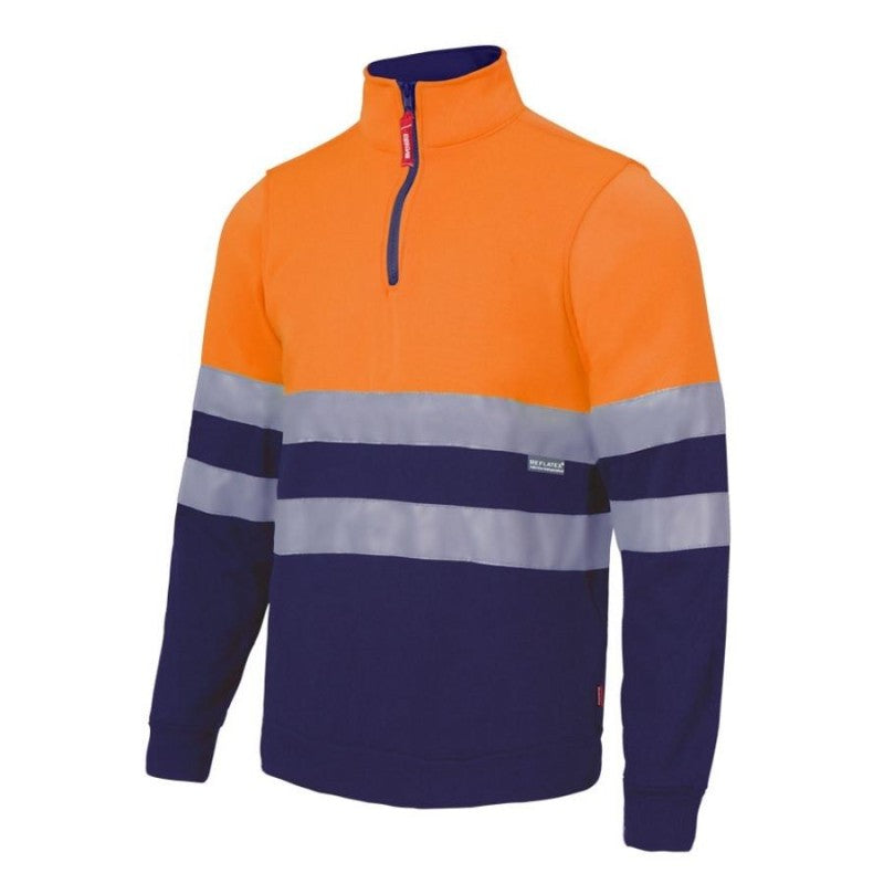 Sudadera bicolor de alta visibilidad Velilla 305701, combinación de color - Vetonek
