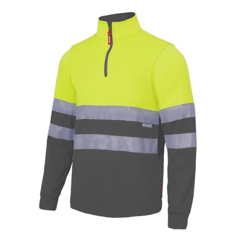 Sudadera bicolor de alta visibilidad Velilla 305701, combinación de color - Vetonek
