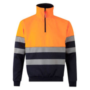 Sudadera bicolor de alta visibilidad con cinta segmentada Velilla 305703 - Vetonek