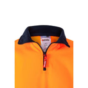 Sudadera bicolor de alta visibilidad cinta segmentada Velilla 305703, detalle - Vetonek