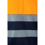 Sudadera bicolor de alta visibilidad cinta segmentada Velilla 305703, combinación de color - Vetonek